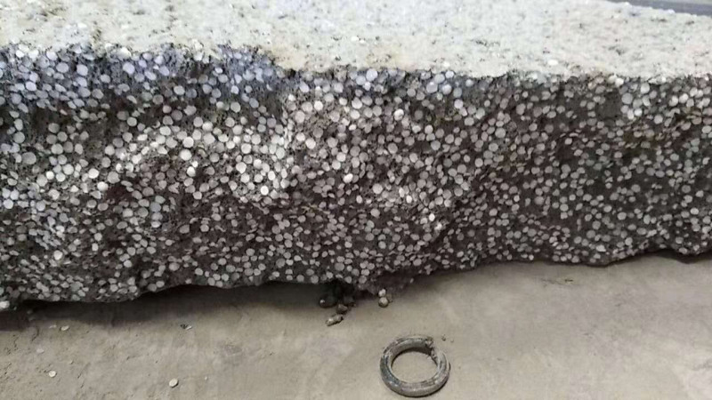 Uniform distribution of EPS particles in foamed concrete
